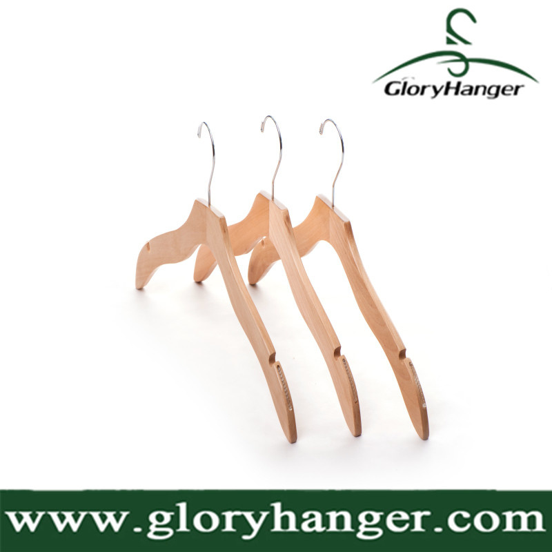 High Quality Nature Wooden Shirt Hanger, Cheap Clothing Hanger