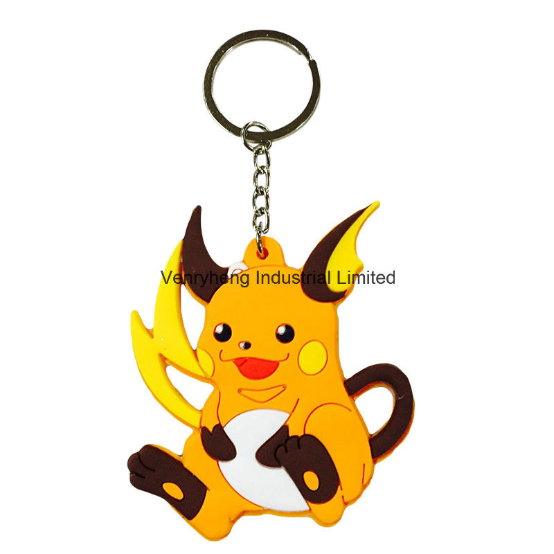 3D Custom Cartoon Rubber Key Chain Keychain for Gift