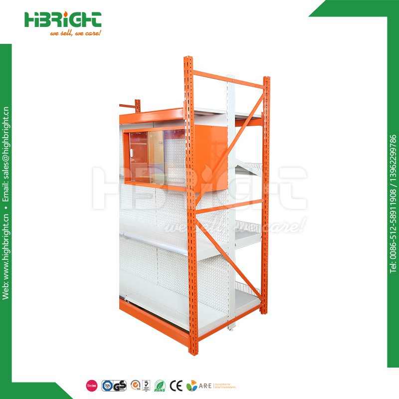 Warehosue Heavy Duty Supermarket Hardware Store Combined Integrated Shelving Rack