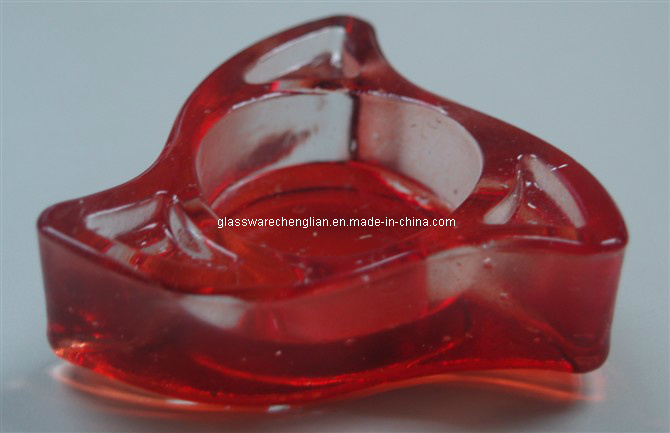 Machine-Made Colorful Glass Candle Holder (ZT-12)