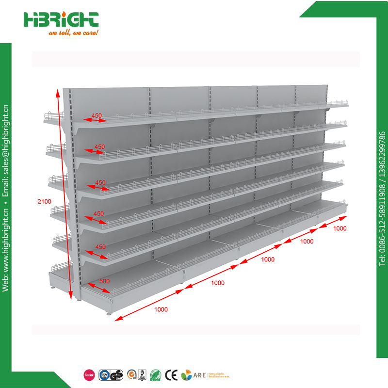 Retail Gondola Shelf Department Store Display Racks