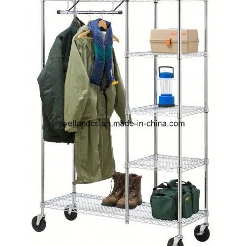 Modern Design DIY Closet Steel Wardrobe Rack Shelf (LD12045160A5C)