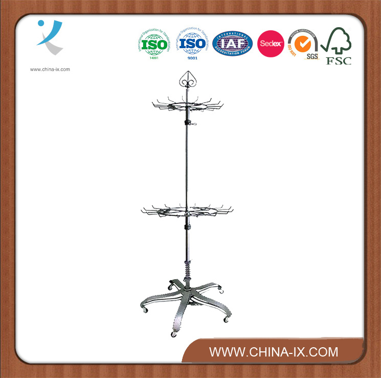 Boutique Iron Revolving Rack for Retail Store