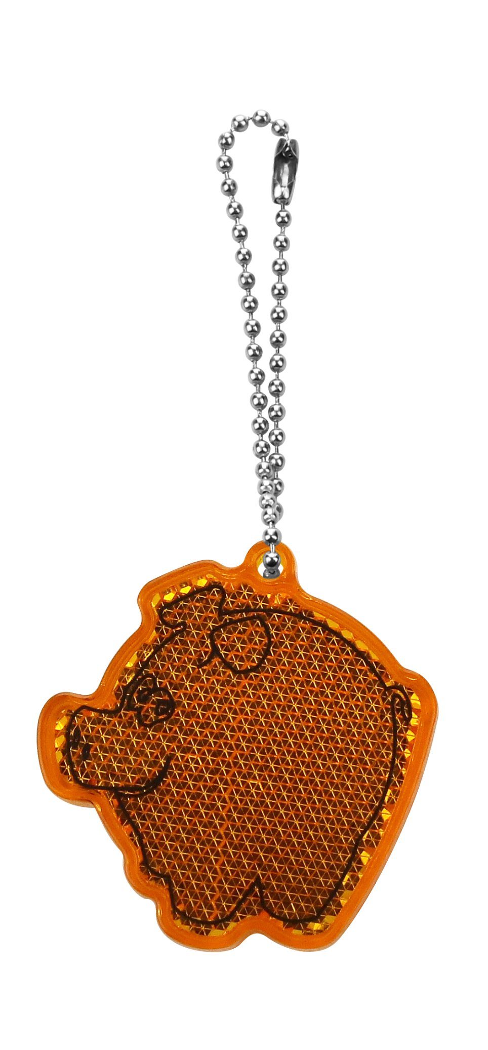 Pig Reflective Keychain, Also Used as Hanger