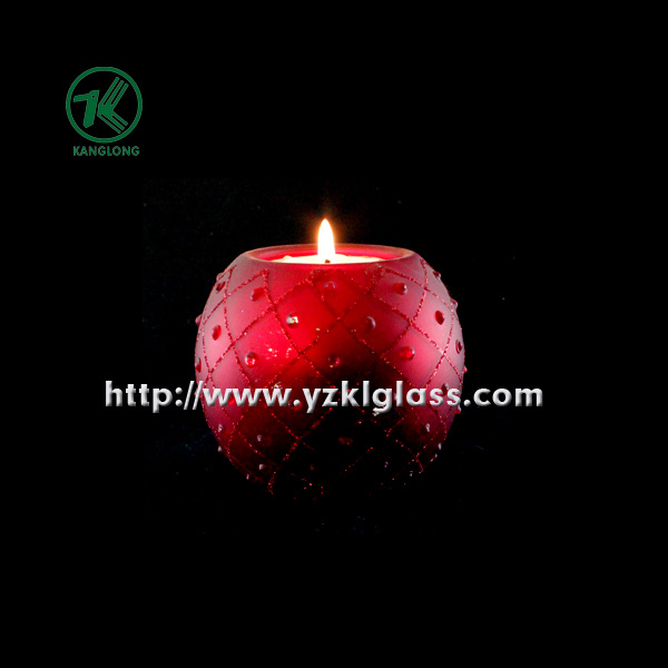 Single Color Glass Candle Cup (KL101012-36)