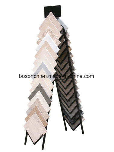 Wood Floor Tile Waterfall Metal Display Rack