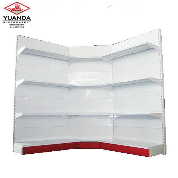 Cheap Supermarket Inner Wall Corner Shelf/Metal Wall Corner Display Stand