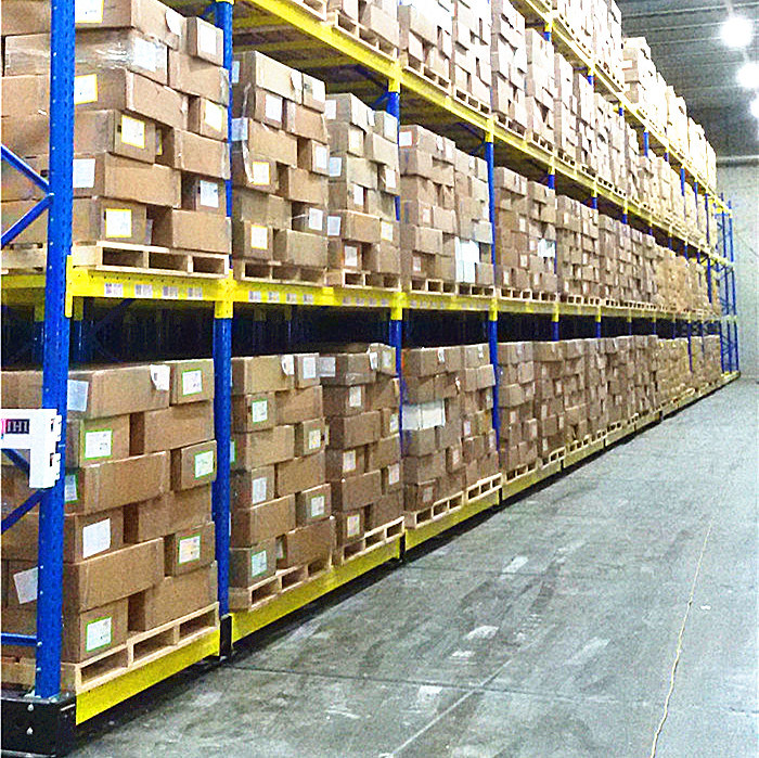 Selective Warehouse Movable Rack with Floor Rail