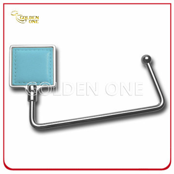 Promotional Gift Nickel Plated Square Design Metal Bag Holder