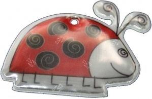 Ladybug PVC Customized Reflective Safety Hanger