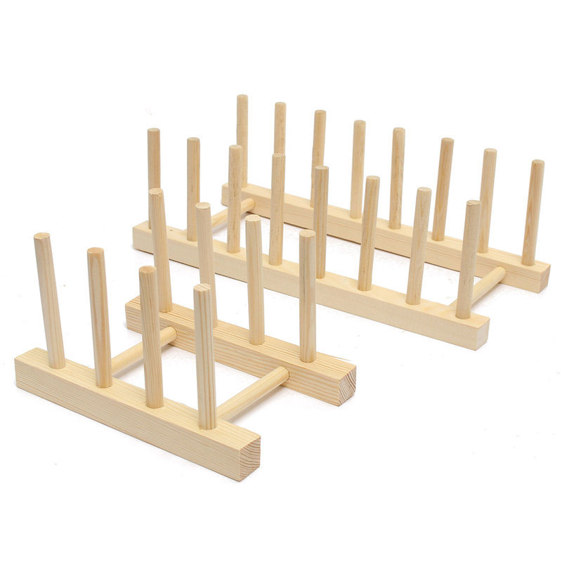 Eco-Friendly Kitchenware Wooden Foldable Dish Rack
