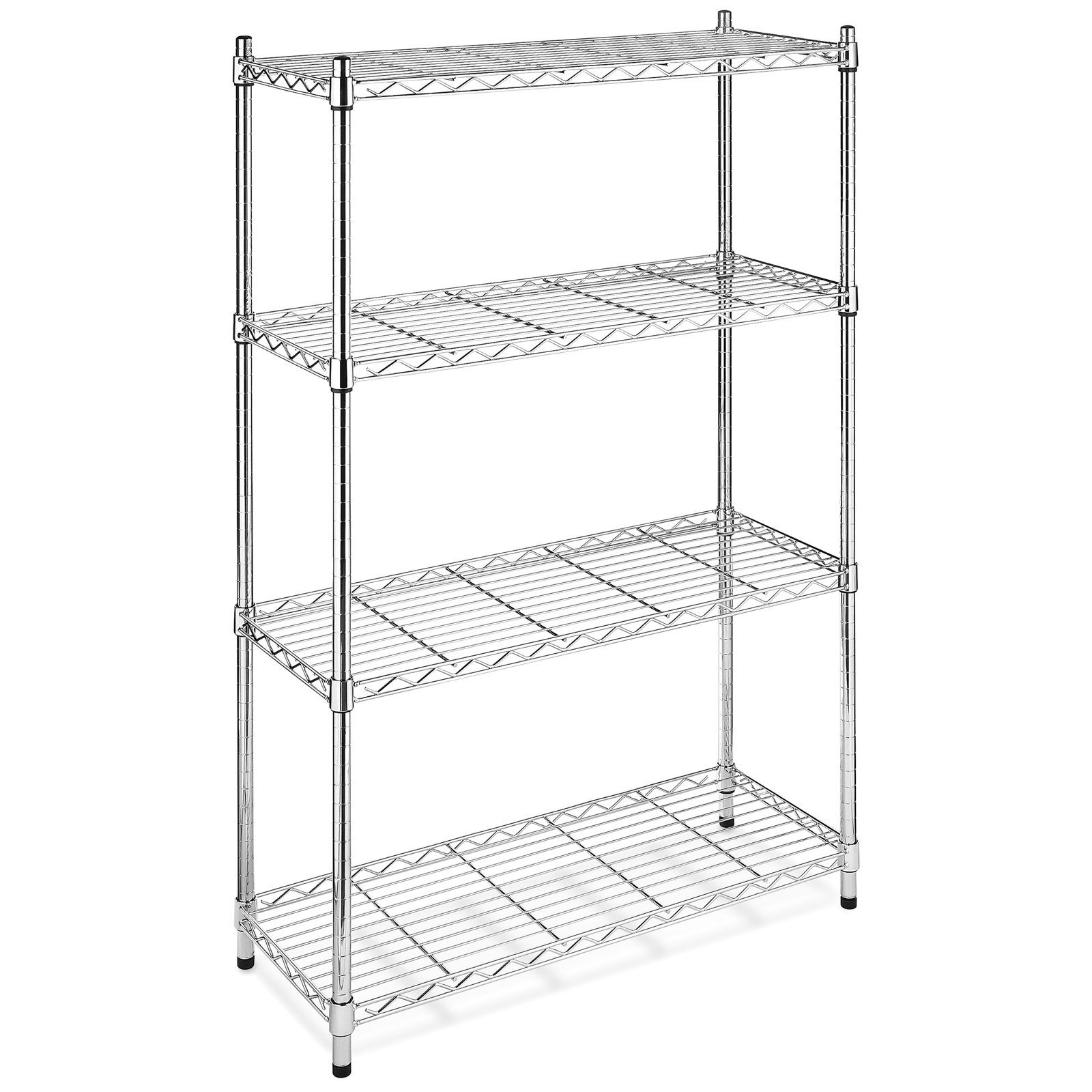 4 Layers Black Painted Wire Shelving