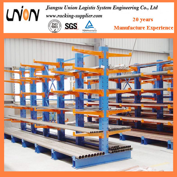 Long Conduits Storage Shelving Cantilever Rack