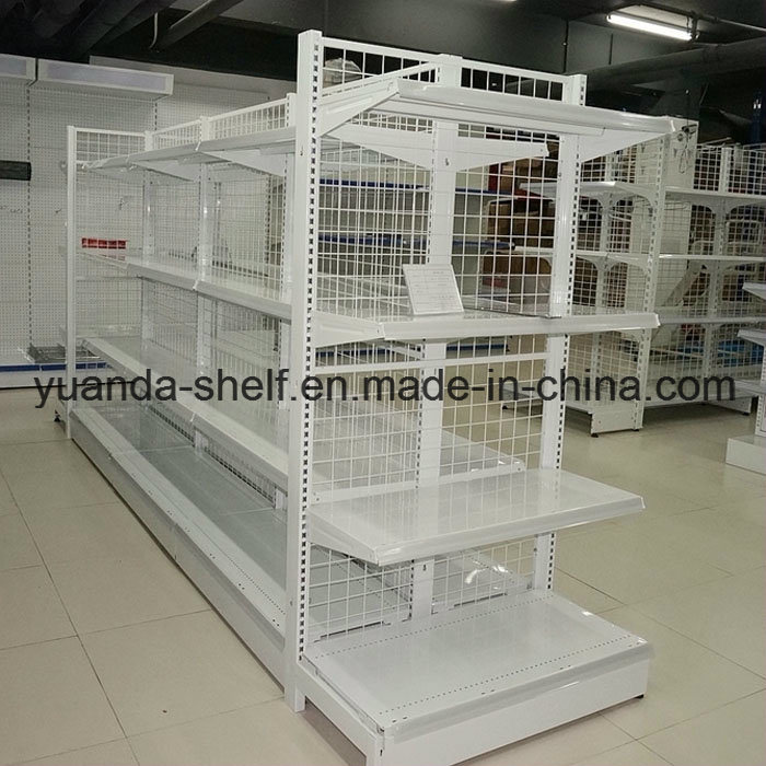 Supermarket Drug Store Wire Mesh Steel Display Shelf