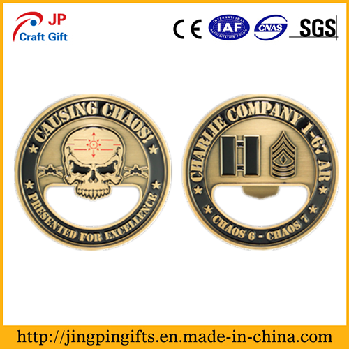 Customized Souvenir Metal Challenge Coin Bottle Opener 4