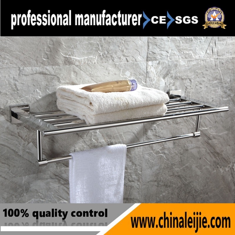 Sanitary Stainless Steel Satin Finish Double Towel Rack Supplier