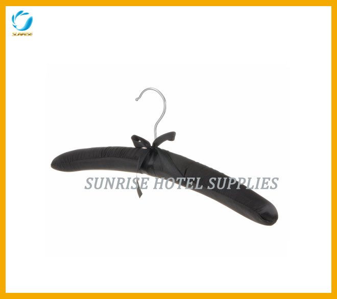 Hotel Black Satin Clothes Hanger