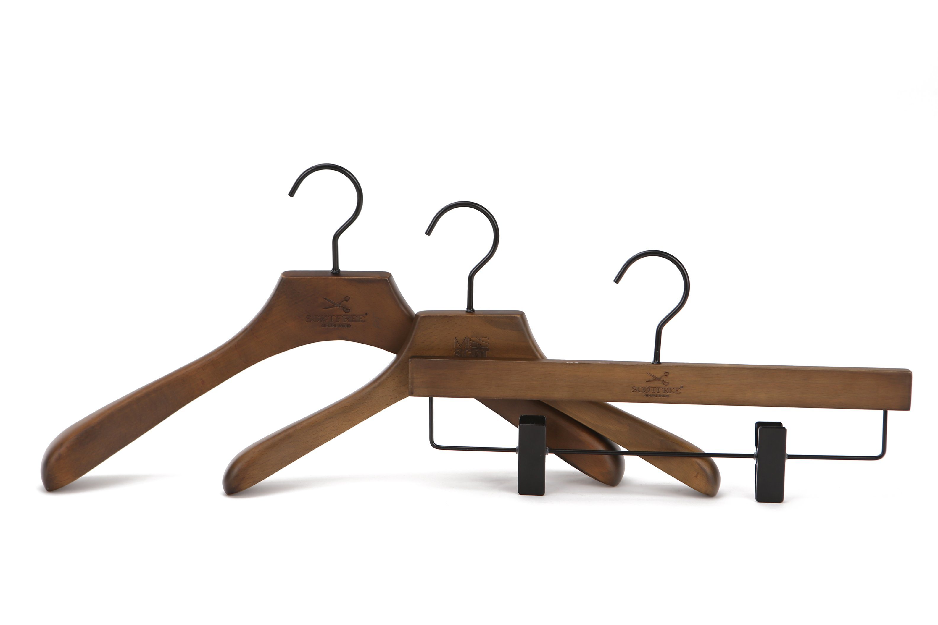 Luxury Clothes Wooden Hanger for Suit