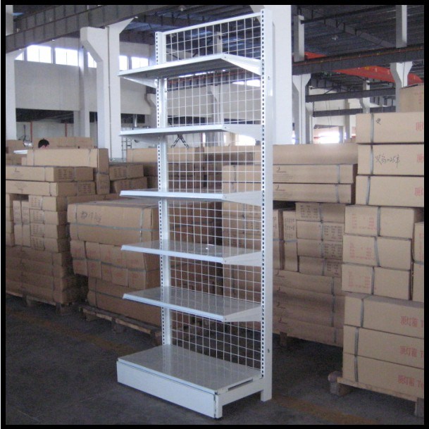 Single Sided Supermarket Wire Shelf with Upright