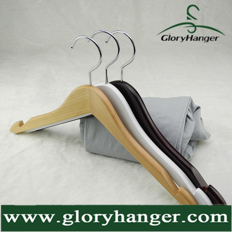 Garment Wooden Hanger for Woman Shirt Display