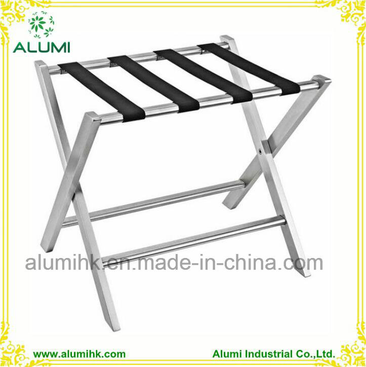 Silver Stainless Steel Luggage Racks for Hotel Room