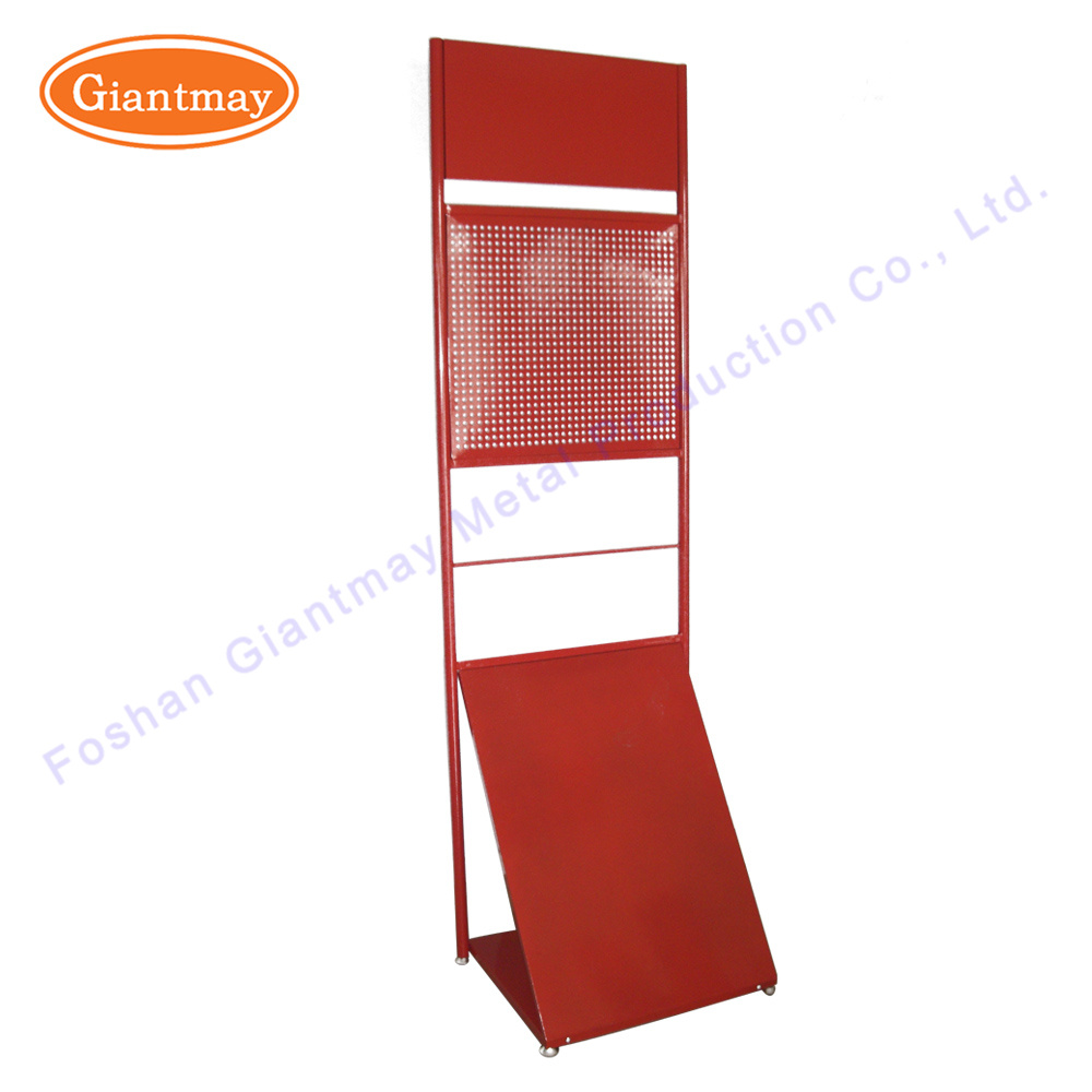 Retail Store Floor Standing Peogboard Metal Display Rack for Hanging Items