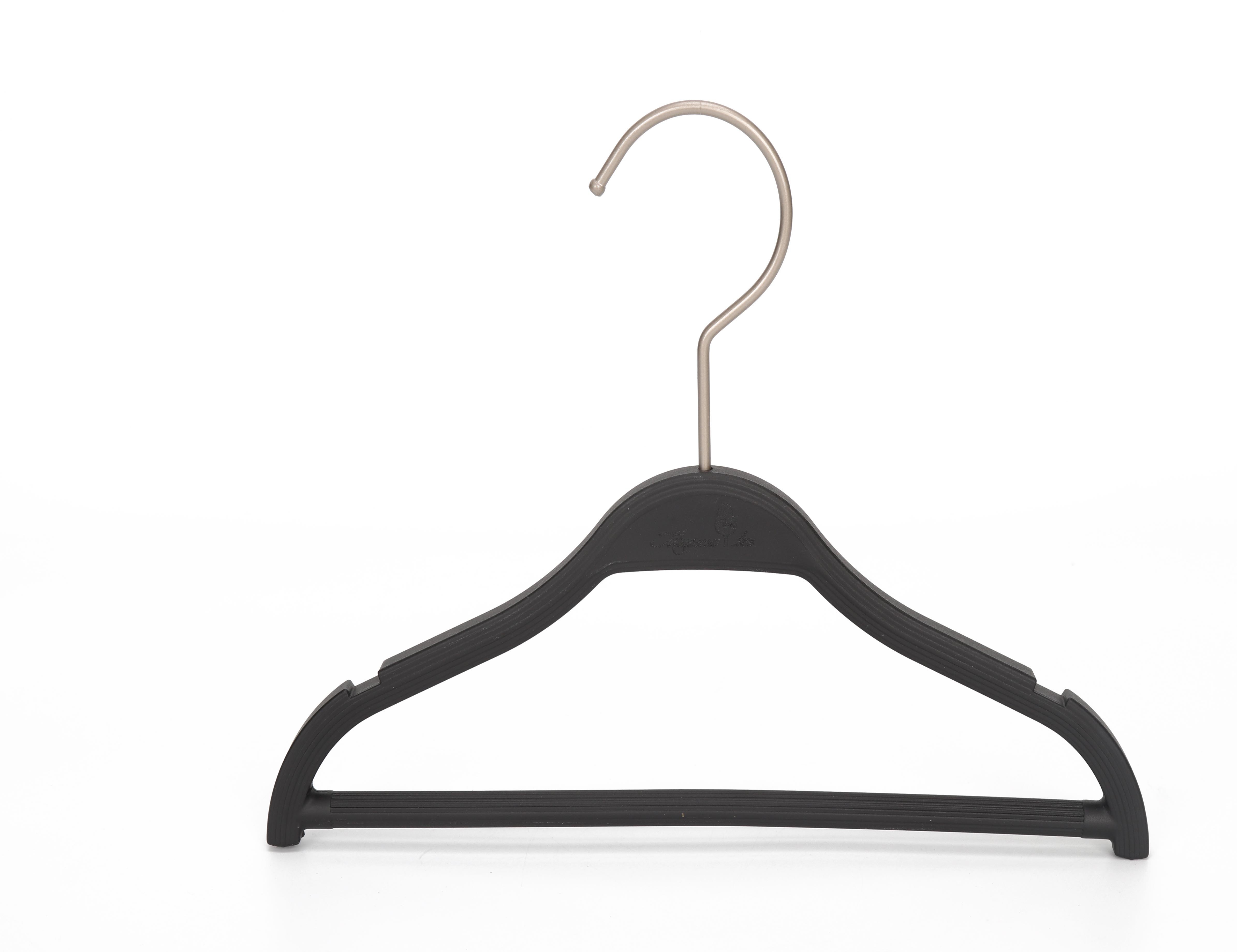 Hot Style Top Grade Black Plastic Coat Hangers for Display