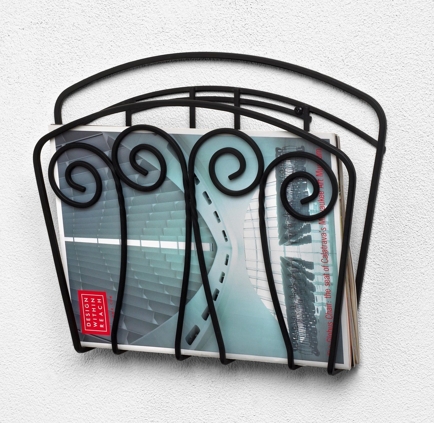 Wall Mounted Metal Magazine Rack