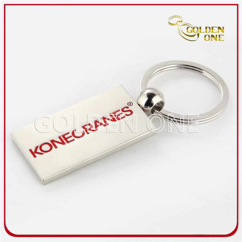 Customized Soft Enamel Pearl Plated Metal Key Ring