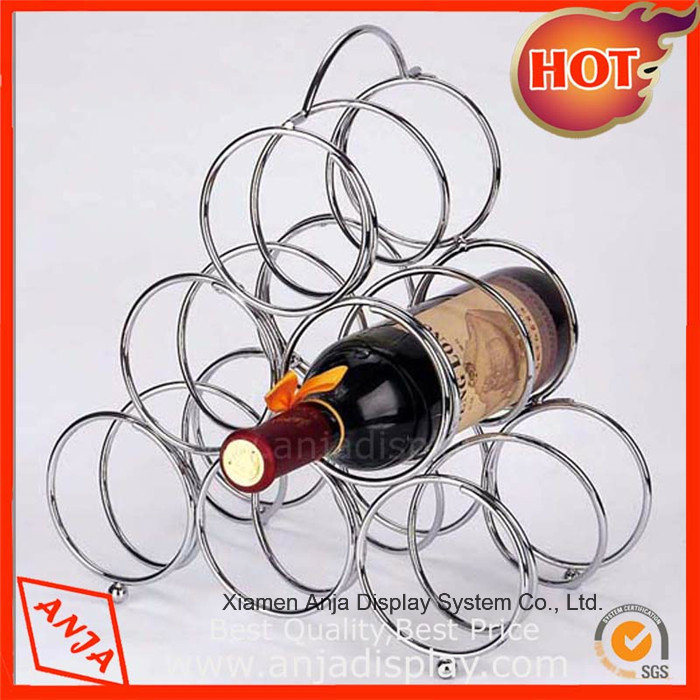 Metal Wine Bottle Holder Wine Display Rack for Store