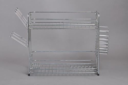 2 Layers Metal Wire Kitchen Dish Rack