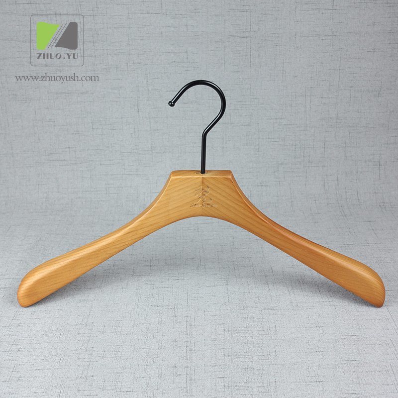 White Ash Wooden Hanger for Women Garment Brand Shop