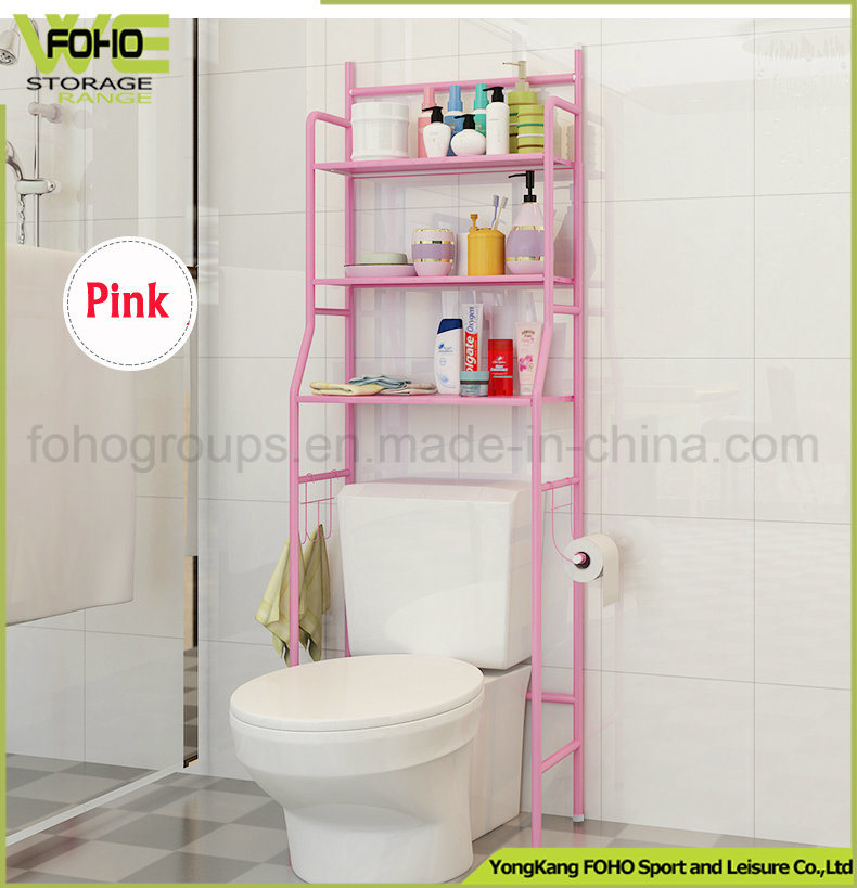 Bathroom Shelf Space Saver Over The Toilet Wire Metal Shelves Storage Organizer with 3 Tier