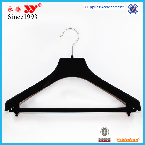 Luxury Brand Black Velvet Plastic Women's Hanger