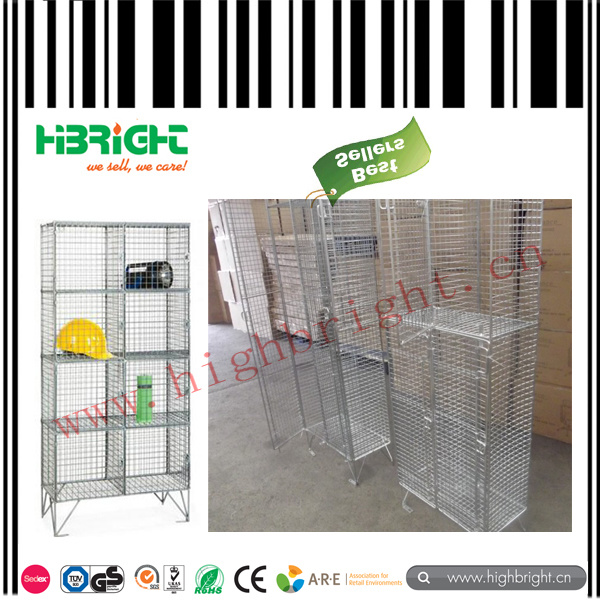 Two Tiers Wire Mesh Locker