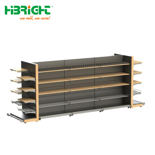 Luxury Shop Wood Metal Combined Display Rack