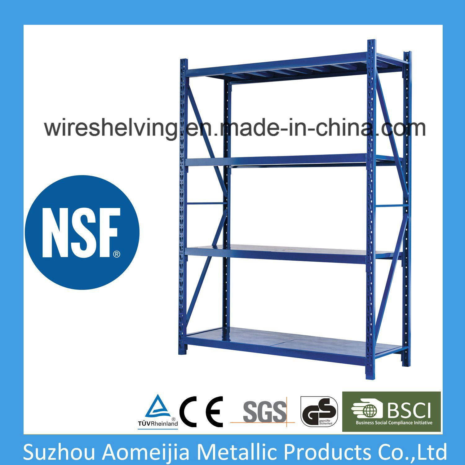 4 Layer Medium Duty Long Span Shelving