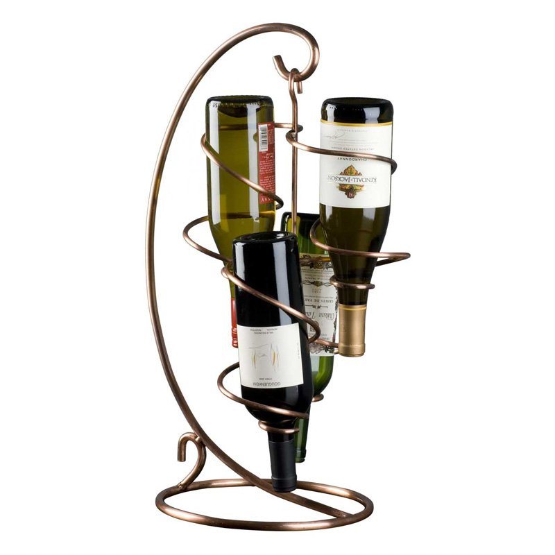 Artistical Metal Handing Wine Bottle Holder