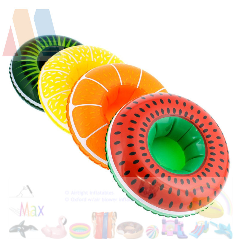 PVC or TPU Inflatable Floating Watermelon Cup Holder