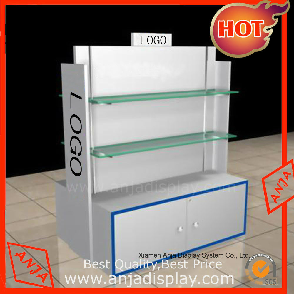 Wooden Gondola Display Rack Retail Shop Fitting with Shelves