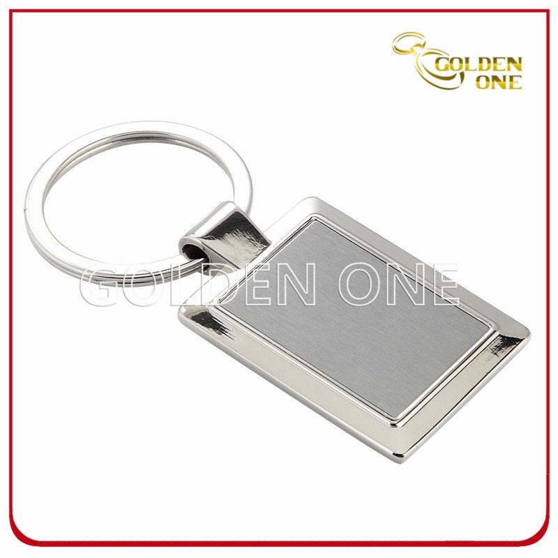 Promotional Square Shape Blank Metal Key Ring