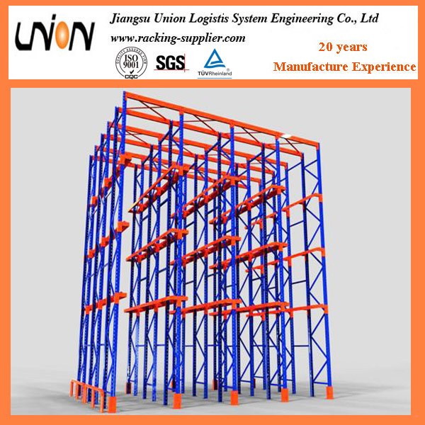 Heavy Duty Drive-in Pallet Racking with High Density