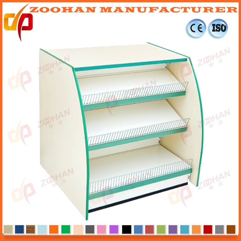 Metal Store Display Counter Wall Shelves Supermarket Storage Shelving (ZHS451)