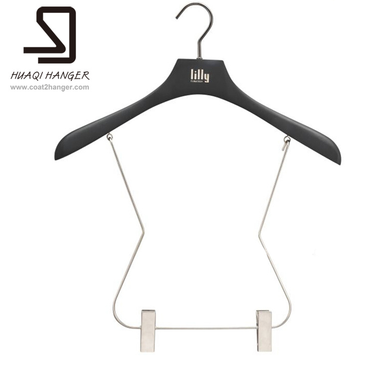 Swimwear Wooden Hanger, Black Hanger, Wooden Racks