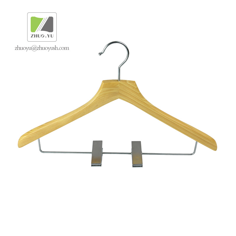 Pine Wood Suit / Pant Hanger for Hotel