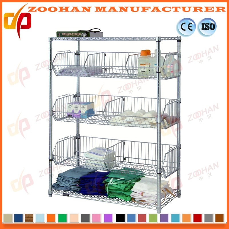 Chrome Ikea Kitchen Bathroom Storage Shelving Wire Mesh Shelf (Zhw155)