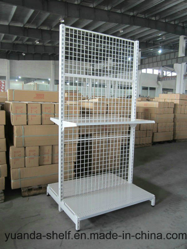 Retail Shop Wire Mesh Back Supermarket Shelf