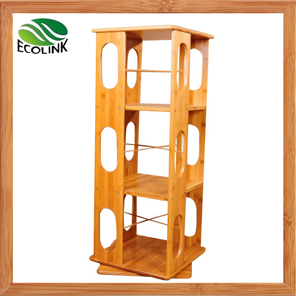 Rotating Bamboo Book Shelf Bamboo Book Rack