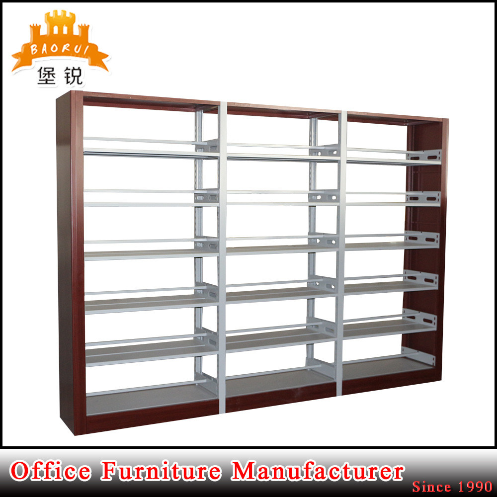 Jas-064 School Furniture Library Use Metal Book Shelf