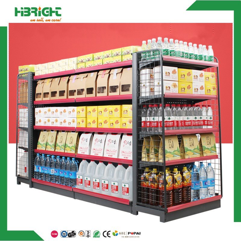 Convenience Store Supermrket Double Sided Shelf